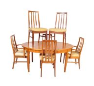 WILLIAM LAWRENCE - MID 20TH C TEAK DINING TABLE & CHAIRS
