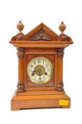 VICTORIAN MAHOGANY EIGHT DAY MANTEL CLOCK
