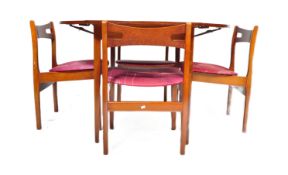 MID 20TH CENTURY TEAK DINING TABLE & CHAIRS