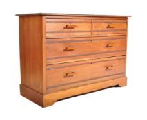 EDWARDIAN WALNUT ARTS & CRAFTS CHEST OF DRAWERS