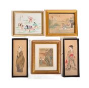 COLLECTION OF EARLY 20TH CENTURY ASIAN ARTWORK