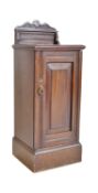 EDWARDIAN WALNUT ART NOUVEAU BEDSIDE POT CUPBOARD