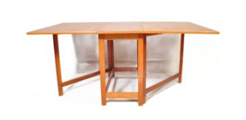 MID CENTURY RETRO DANISH INFLUENCE TEAK DINING TABLE