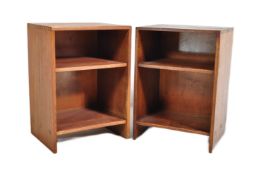 PAIR OF 1950S GORDON RUSSELL STYLE BEDSIDE CABINETS