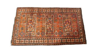 RETRO VINTAGE PERSIAN ISLAMIC GOLTOCH WOOL FLOOR RUG