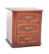 VICTORIAN 19TH CENTURY MAHOGANY TABLE TOP CHEST