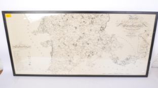 20TH CENTURY VINTAGE MAP OF COUNTY WORCESTERSHIRE