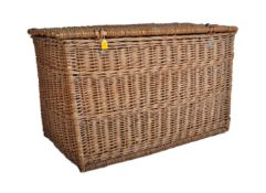 LARGE EARLY 20TH CENTURY WICKER BASKET