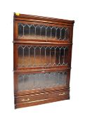 EARLY 20TH CENTURY GLOBE WERNICKE OAK BARRISTERS BOOKCASE