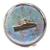 VINTAGE BUTTERFLY WING SET COMPACT MIRROR