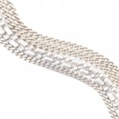 THREE SILVER NECKLACE CHAINS