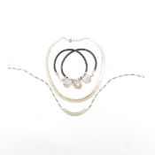 GROUP OF THREE 925 SILVER NECKLACES