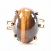 VINTAGE GOLD & TIGERS EYE RING