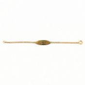 9CT GOLD ID BRACELET