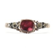 GEORGIAN ANTIQUE GOLD & GARNET RING