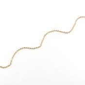 HALLMARKED 9CT GOLD BELCHER CHAIN NECKLACE