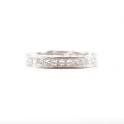 GABRIEL & CO 18CT WHITE GOLD & DIAMOND ETERNITY RING