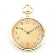 1920S FRENCH GOLD ENAMEL FOB WATCH