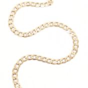 HALLMARKED 9CT GOLD CURB LINK CHAIN NECKLACE