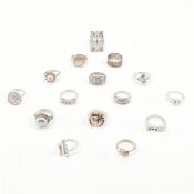 COLLECTION OF ASSORTED 925 SILVER RINGS