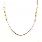 HALLMARKED 9CT GOLD FANCY LINK CHAIN NECKLACE