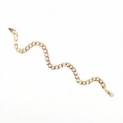 HALLMARKED 9CT GOLD CURB LINK CHAIN BRACELET