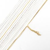 COLLECTION OF ASSORTED STERLING SILVER CHAIN NECKLACES