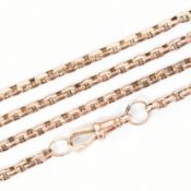 VICTORIAN 9CT GOLD LONG CHAIN NECKLACE