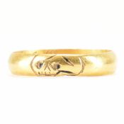 ANTIQUE GOLD MEMENTO MORI RING