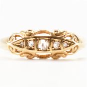 19TH CENTURY GOLD & DIAMOND FIVE STONE