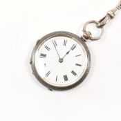 SILVER HALLMARKED FOB POCKET WATCH