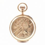GOLD PLATED ELGIN FULL HUNTER POCKET WATCH
