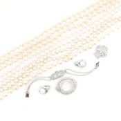 ART DECO SILVER MARCASITE COCKTAIL WATCH & COSTUME JEWELLERY