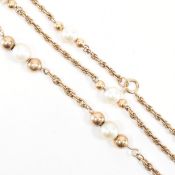 VINTAGE GOLD & PEARL JEWELLERY SUITE