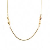 HALLMARKED 9CT GOLD FANCY LINK CHAIN NECKLACE