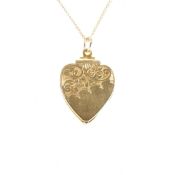 HALLMARKED 9CT GOLD LOCKET ON CHAIN