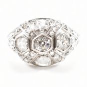 ART DECO DIAMOND BOMBE RING