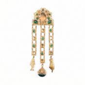 AUSTRO HUNGARIAN CHATALAINE BROOCH PIN