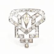 ART DECO 18CT GOLD & DIAMOND DRESS CLIP