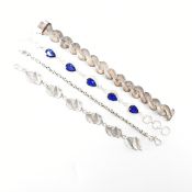 GROUP OF 925 SILVER BRACELETS