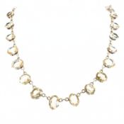 ANTIQUE CITRINE COLLAR NECKLACE