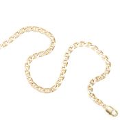 HALLMARKED 9CT GOLD FLAT CURB LINK NECKLACE CHAIN
