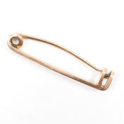 EARLY 20TH CENTURY GOLD TIE BROOCH PIN