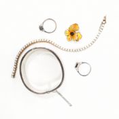 COLLECTION OF SILVER JEWELLERY