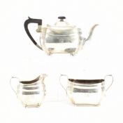 A GEORGE V HALLMARKED SILVER TEA SERVICE