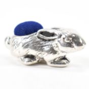STERLING SILVER RABBIT PIN CUSHION