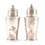 HALLMARKED SILVER SALT & PAPER SHAKERS