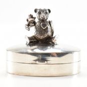 925 SILVER TEDDY BEAR PILL BOX