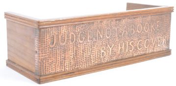 19TH CENTURY NEWLYN SCHOOL ARTS & CRAFTS BOOK TROUGH