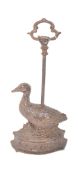 19TH CENTURY VICTORIAN CAST IRON DUCK DOOR STOP